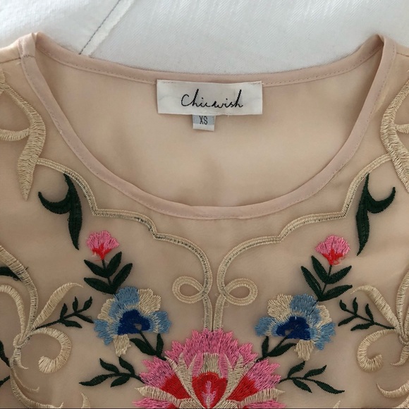 🌸 Floral embroidered dress - Picture 4 of 7